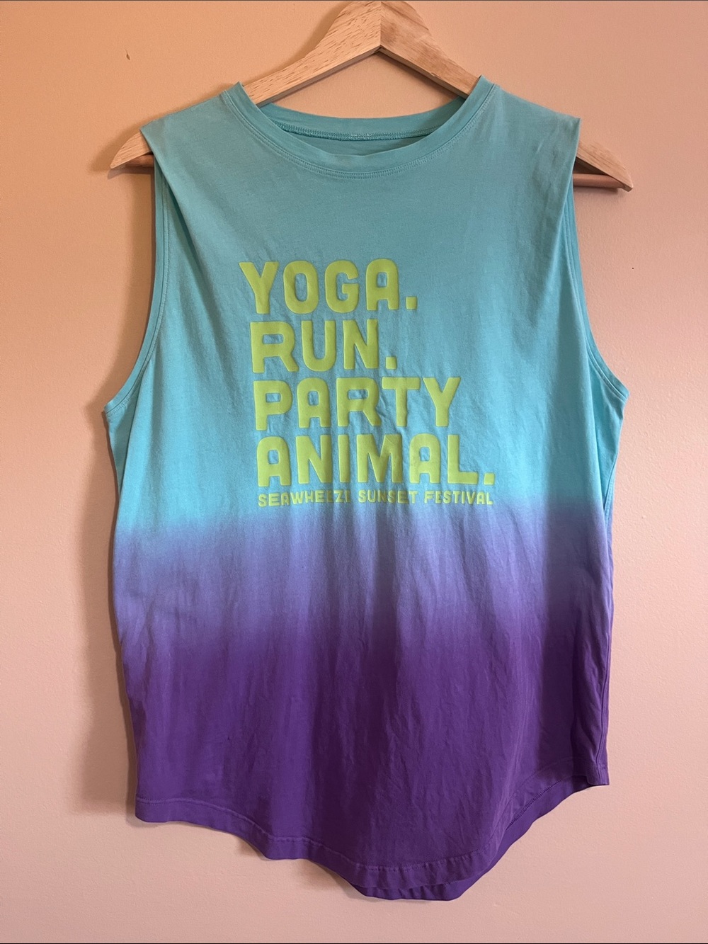 Seawheeze Yoga Run Party Animal Tank Size 6